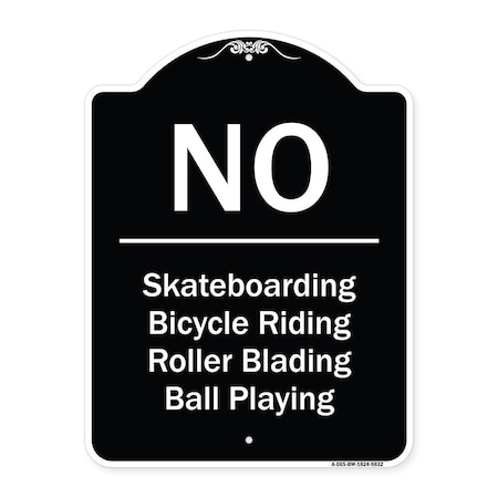 Designer Series-No-Bicycle Riding Roller Blading Ball Playing